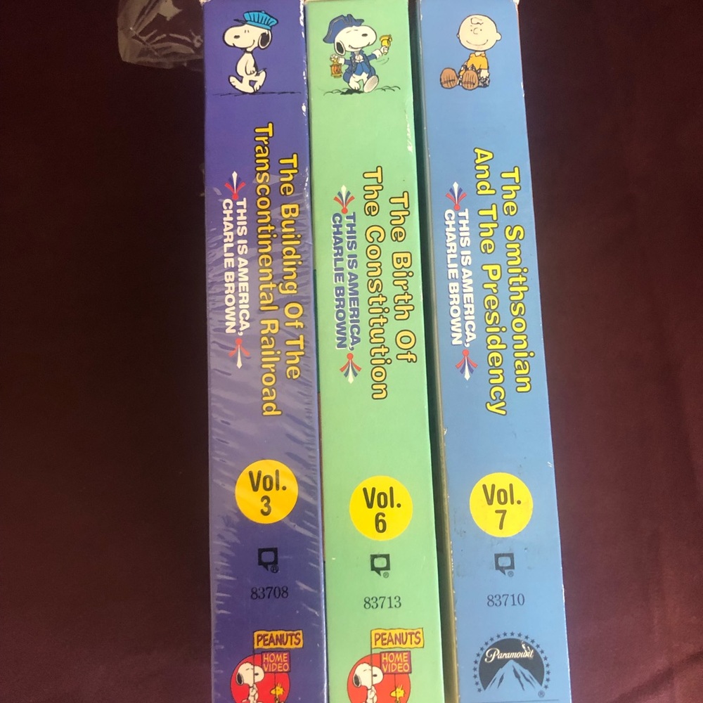 Original Charlie Brown  vhs tapes